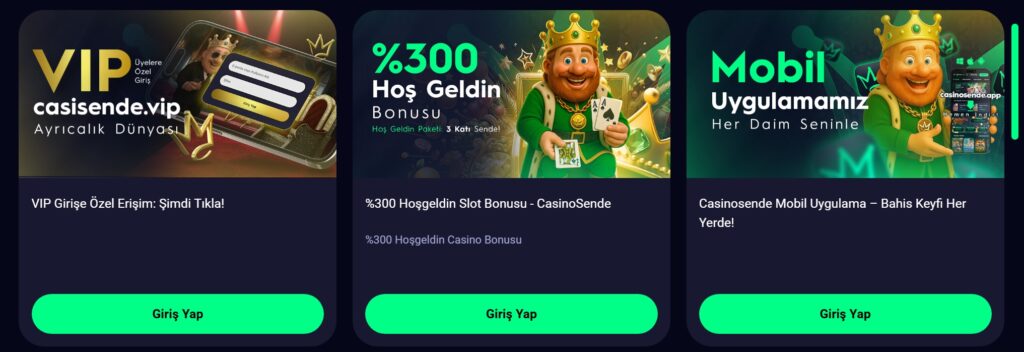 casinosende bonusları